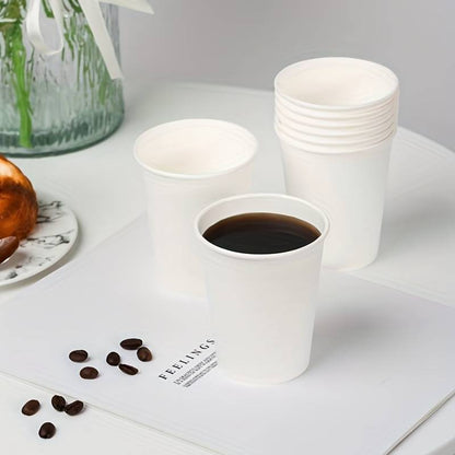 Belgravia 8oz Single Walled White Paper Cups 50's