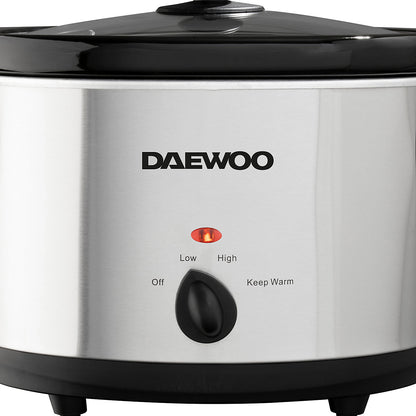 Daewoo 3.5 Litre Slow Cooker 210W Efficient Dishwasher Safe