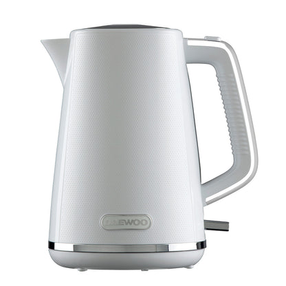 Daewoo Stirling Jug Kettle | 1.7Litre | Cordless Swivel Base | 3KW with Rapid Boil |  White