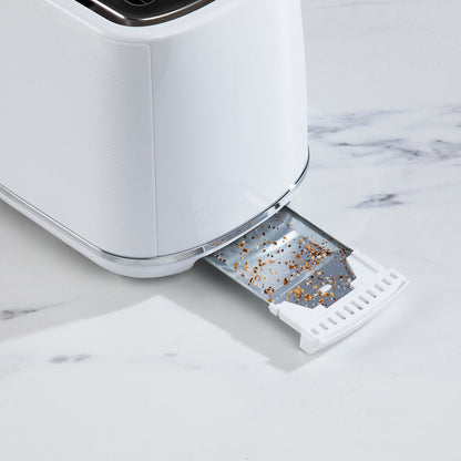 Daewoo Stirling Two Slice Toaster | Reheat & Defrost | 7 Browning Functions | White