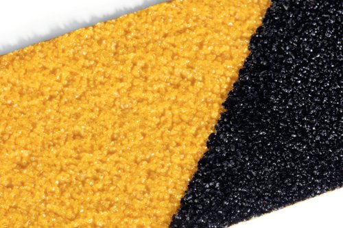 Durable DURALINE GRIP+ Strong Anti Slip Hazard Warning Floor Tape 50mmx15m Yellow/Black 1097130