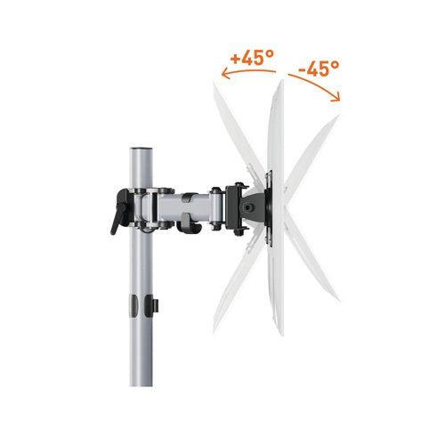 Durable Select Monitor Mount Arm for 2 Screens Up to 32 Inch with Desk Clamp Attachment 509523