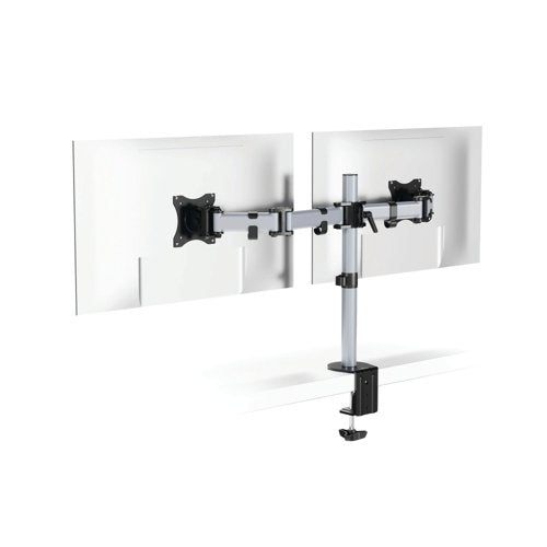 Durable Select Monitor Mount Arm for 2 Screens Up to 32 Inch with Desk Clamp Attachment 509523