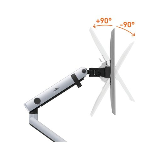 Durable Select Plus Monitor Mount Arm for 1 Screen Up to 32 Inch with Desk Clamp Attachment 509623