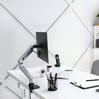 Durable Select Plus Monitor Mount Arm for 1 Screen Up to 32 Inch with Desk Clamp Attachment 509623
