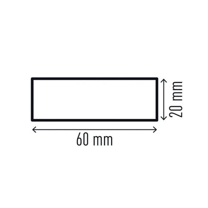 Durable Surface Protection Profile S20 Yellow/Black (Pack of 5) 1108130