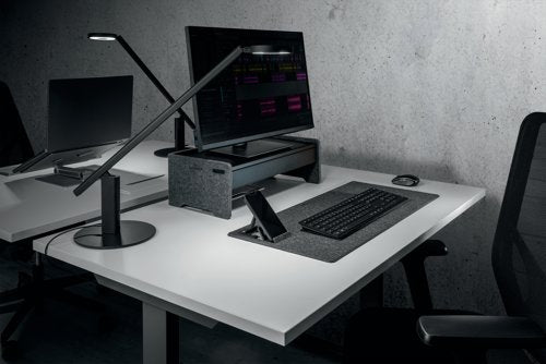 Durable Felt Monitor Riser Stand EFFECT Charcoal 508158