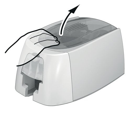 Durable DURACARD ID 300 ID Name Badge Card Printer with Ribbon and 100 Cards 891065