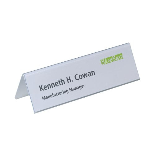 Durable Table Place Name Holder 61x210mm Clear (Pack of 25) 8052/19