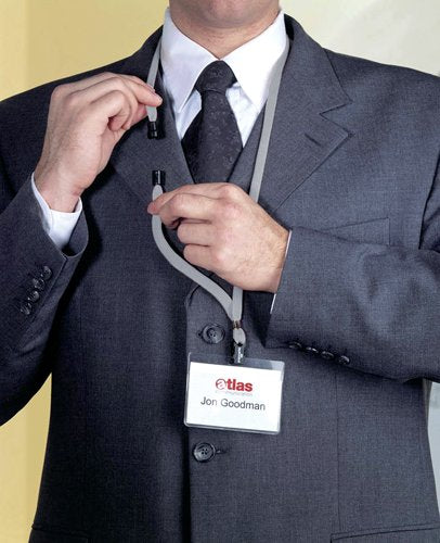 Durable Soft Lanyard with Clip and Safety Release Grey (Pack of 10) 8119/10