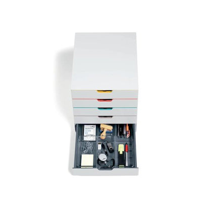 Durable VARICOLOR Desktop Organiser 5 Drawer Colour Coded Modular Storage A4+ 762527