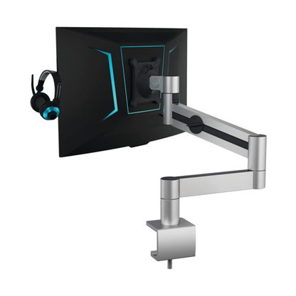 Durable Monitor Mount PRO for 1 Screen Up to 27 Inch with Desk Clamp Attachment 508323