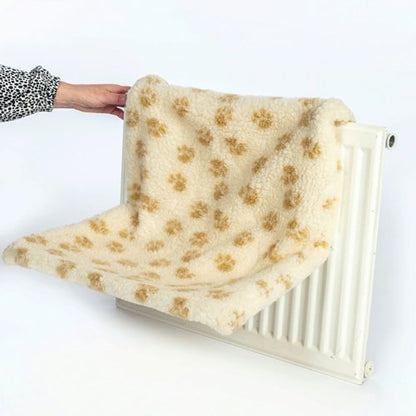 Danish Design Cat Kumfy Kradle Radiator Pet Bed Wide Cream KKW