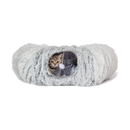 Danish Design Cat Tunnel Fur Grey CTFG