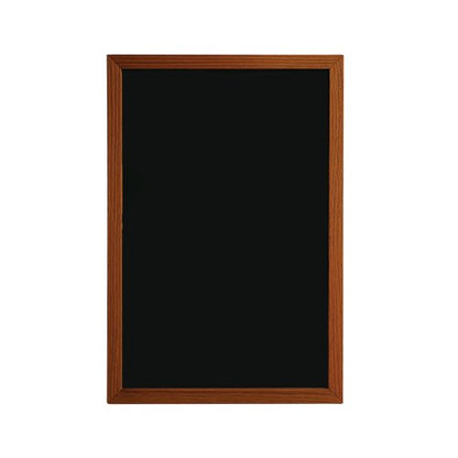 Deflecto Wall Mounted Chalkboard 400x600mm Teak WCB-40-60-TE