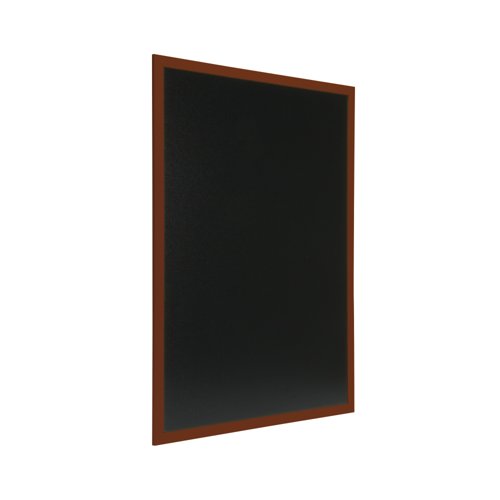 Deflecto Wall Mounted Chalkboard 600x800mm Teak WCB-60-80-TE