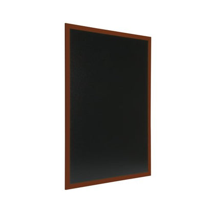 Deflecto Wall Mounted Chalkboard 600x800mm Teak WCB-60-80-TE