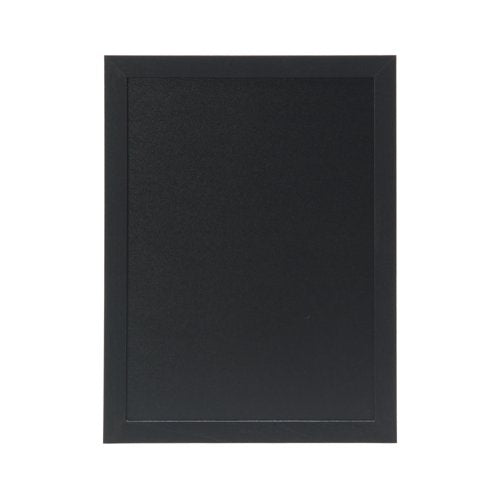 Deflecto Wall Mounted Chalkboard 400x600mm Black WCB-40-60-BLK