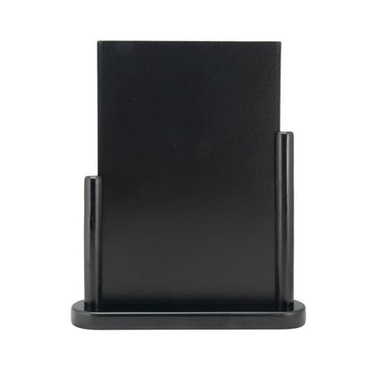 Deflecto Double Sided Large Countertop Chalkboard Information Display Black TCB-LG-BLK