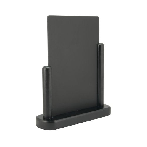 Deflecto Double Sided Large Countertop Chalkboard Information Display Black TCB-LG-BLK