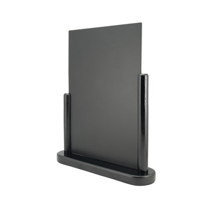 Deflecto Double Sided Small Countertop Chalkboard Information Display Black TCB-SM-BLK
