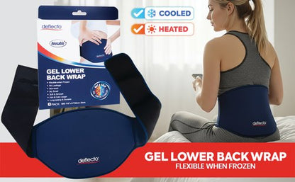 Deflecto Reusable Cool and Heat Pack for Lower Back Blue DEFCP-LBCK