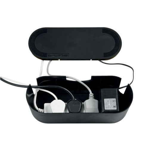 D-Line Cable Tidy Unit 340x120x115 Small Black EU/CTUSmlB/SW