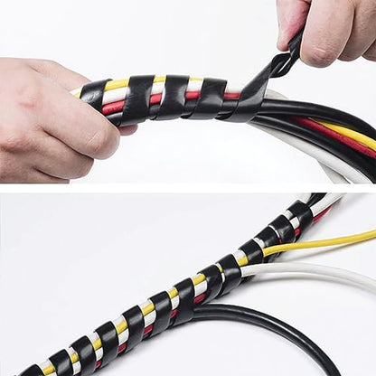 D-Line Cable Tidy Black Spiral Wrap 2.5m ctw2.5b CTW2.5B