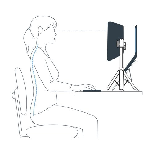 Standivarius X-Stand Portable Ergonomic Monitor/Tablet Stand ST-XSTDT-B