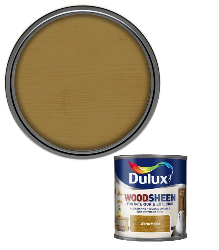Dulux Woodsheen Stain & Varnish | Warm Maple| Interior or Exterior | 750ml