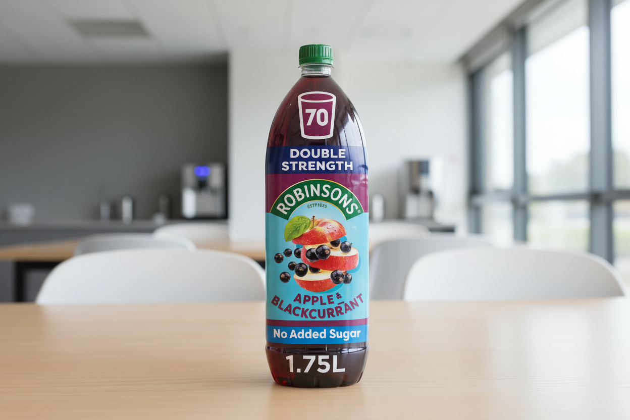 Robinsons NAS Double Concentrate Apple and Blackcurrant 1.75L