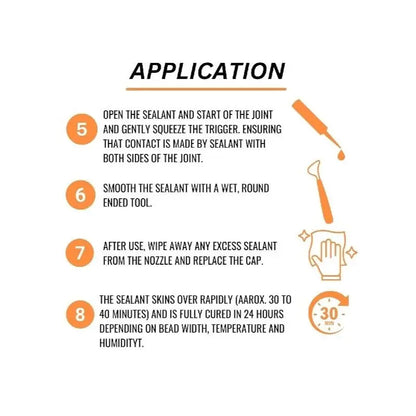 Multipurpose Silicone Sealant 70g White – Flexible Waterproof Sealant