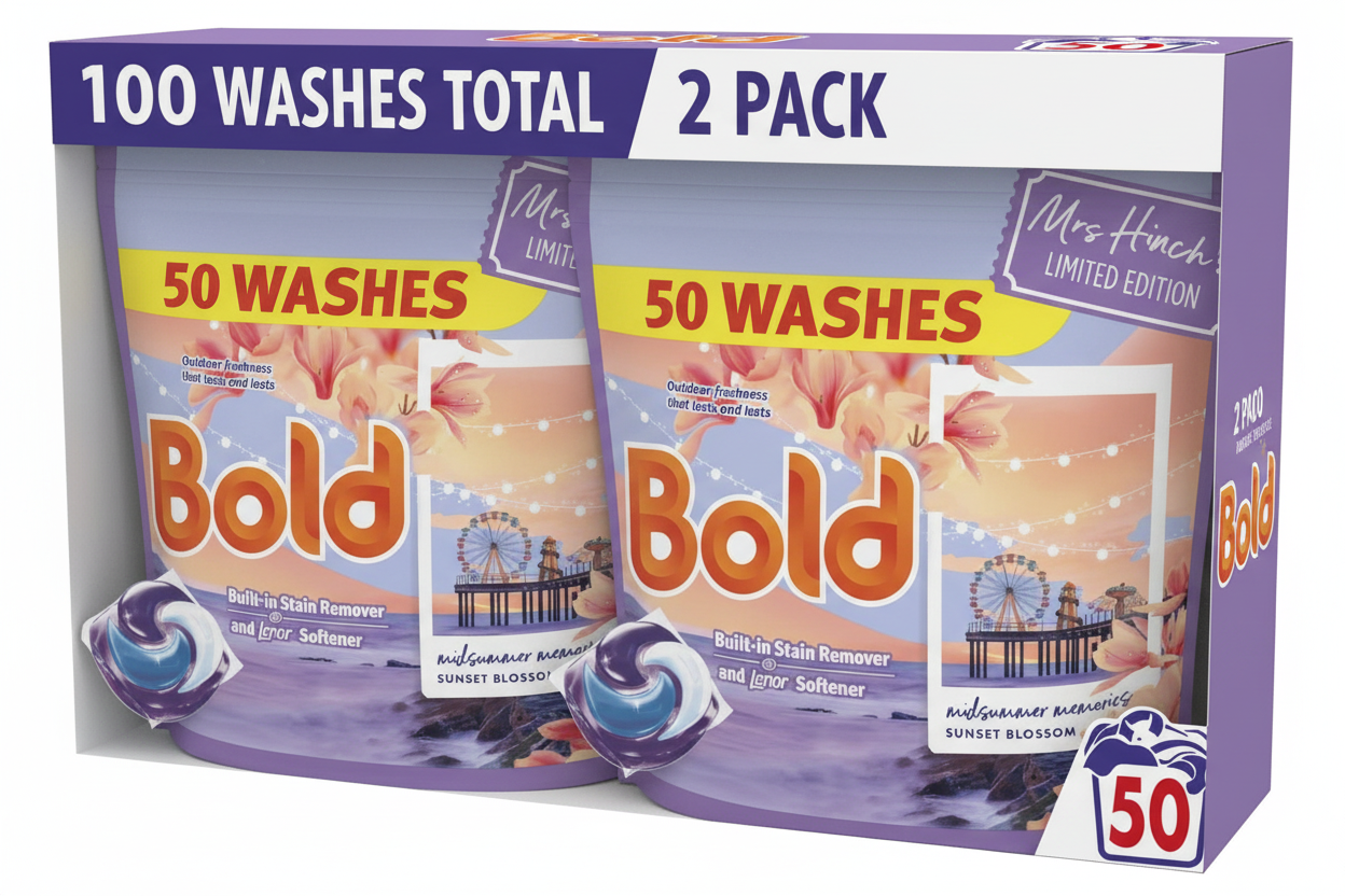 Bold Laundry Detergent Liquid Pod Midsummer Memories 50's