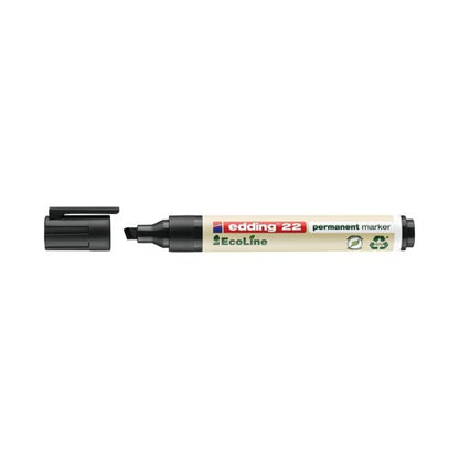 Edding 22 Ecoline Permanent Marker Black (Pack of 10) 4-22001