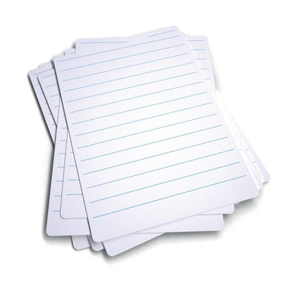 Economy Drywipe Boards 500 Micron Lined Portrait A4 (Pack of 100) WBL100