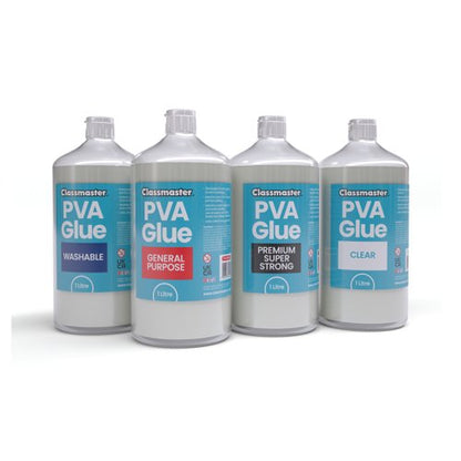 Classmaster PVA Glue General Purpose - Red Label (1 Litre) PVA1000RD