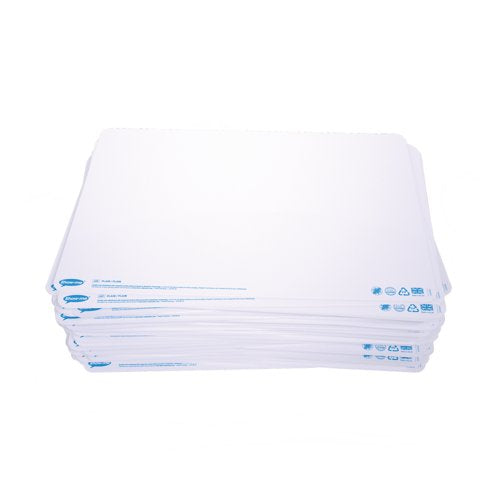 Show-me Drywipe Boards Plain/Plain A3 (Pack of 100) A3P100