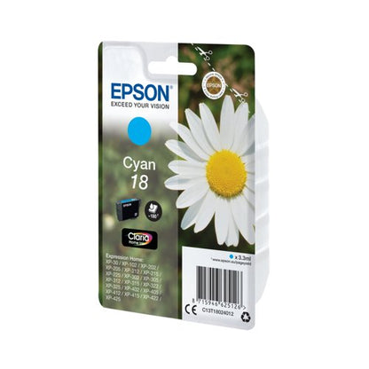 Epson 18 Daisy Claria Home Ink Cartridge Cyan C13T18024012