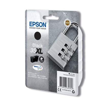 Epson 35XL Padlock DURABrite Ultra Ink Cartridge High Yield Black C13T35914010