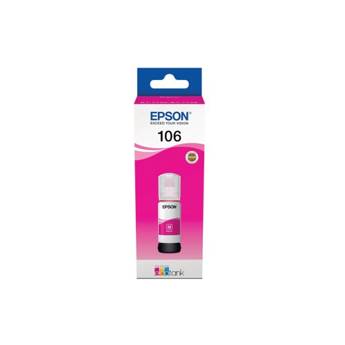 Epson 106 EcoTank Ink Bottle Magenta C13T00R340