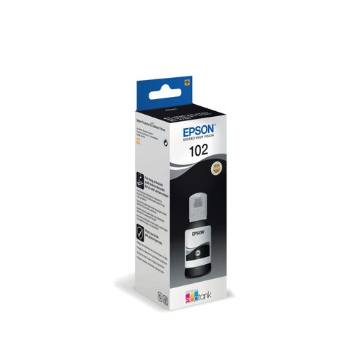 Epson 102 EcoTank Ink Bottle Pigment Black C13T03R140