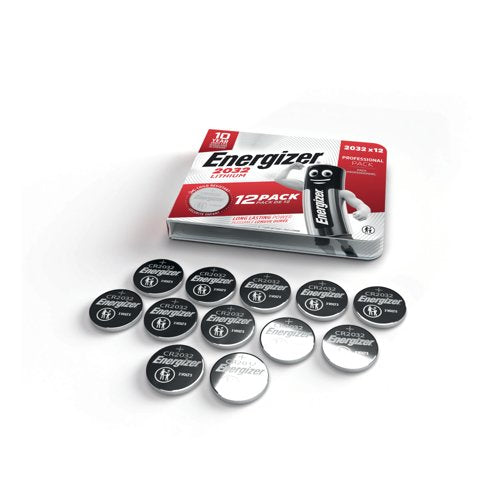 Energizer Lithium CR2032 Coin Cell (Pack of 12) 7638900453850