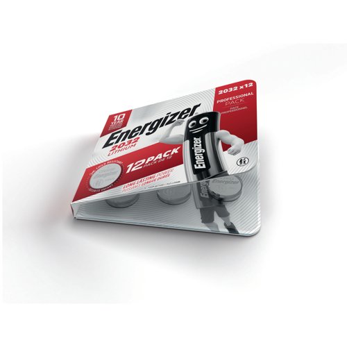 Energizer Lithium CR2032 Coin Cell (Pack of 12) 7638900453850