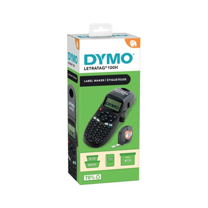 Dymo Letratag LT-100H Handheld LabelMaker Label Printer Black 2174575
