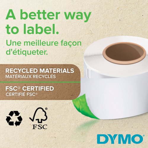 Dymo LabelWriter Return Address Labels 25 x 54mm Self-Adhesive White (Pack of 6) 2177564