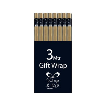 Eurowrap Plain Kraft Wrap 60gsm 700mm x 3m 32508-GWC