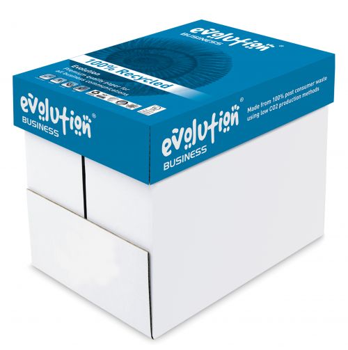 Evolution Business A4 Recycled Paper 120gsm White (Pack of 250) EVBU21120