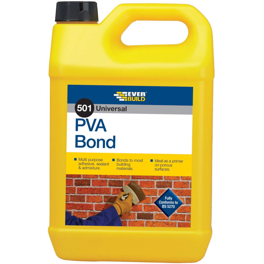 Everbuild 501 Universal PVA Bond | General Purpose Bonding Agent | 5 Litre Tub