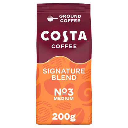 Costa Signature Blend Ground For Cafetiere & Filter 200G