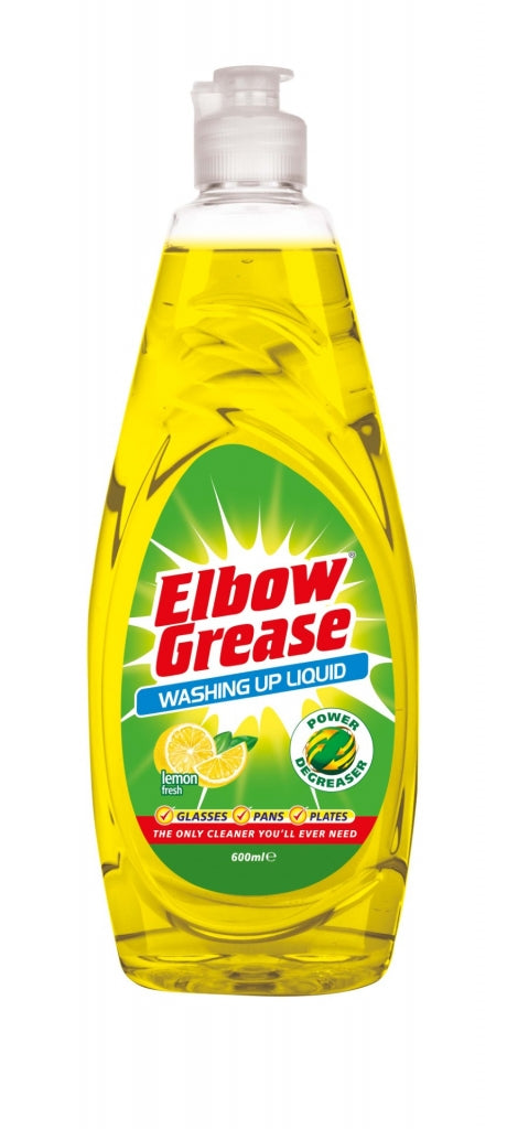 Elbow Grease Washing Up Liquid | Lemon | 1 x 600ml